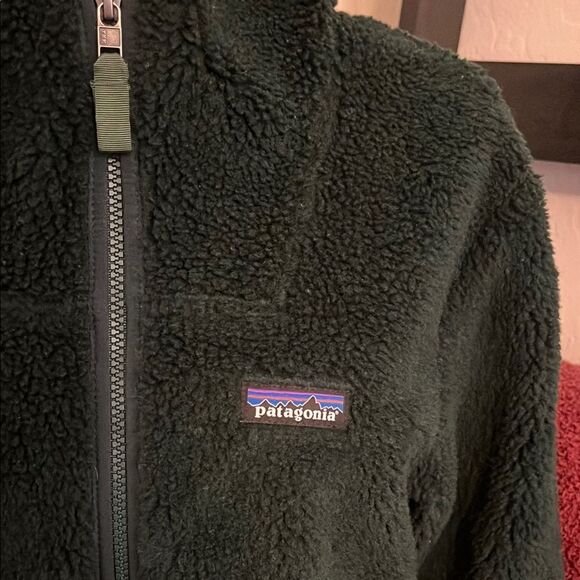 Patagonia Men’s Recycled Sherpa Hoody Green Zip Up Jacket Gorpcore Outdoor - Picture 3 of 12
